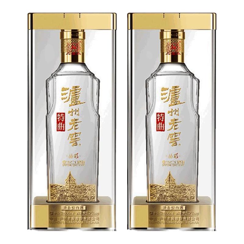 泸州老窖特曲晶彩浓香型高度白酒52度500mL*2瓶自饮