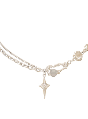 IPINK液态镶嵌钛钢项链