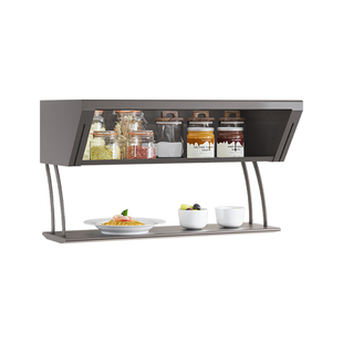 酷太厨房置物架双层橱柜收纳吊柜下拉挂架墙上调味料锅架碗架拉篮