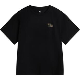 李宁中国文化系列故宫联名短袖T恤女官方新款圆领宽松春夏运动服