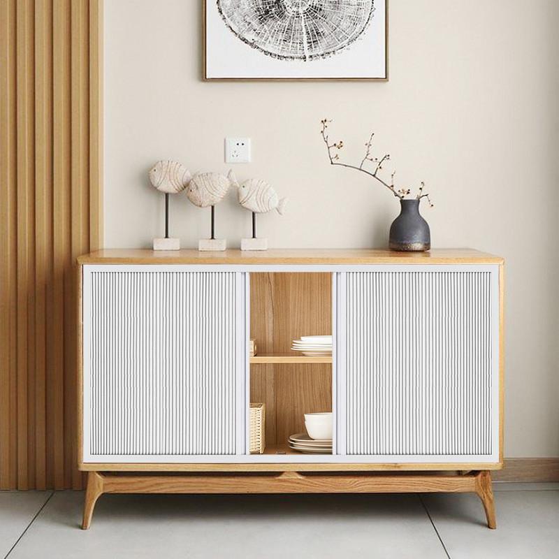 储物架杂物柜类遮挡帘免打孔鞋柜门隐形推拉厨柜门简易伸缩遮丑帘