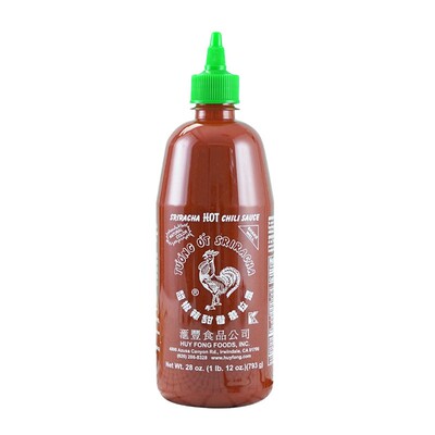 汇丰红公鸡sriracha是拉差辣椒酱