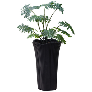 花盆大号摆件电视柜旁边绿植龟背竹花盆客厅落地高款仿陶瓷大花盆