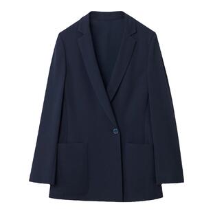 OVV春夏热卖女装修身一粒扣平驳领简约单件西服外套
