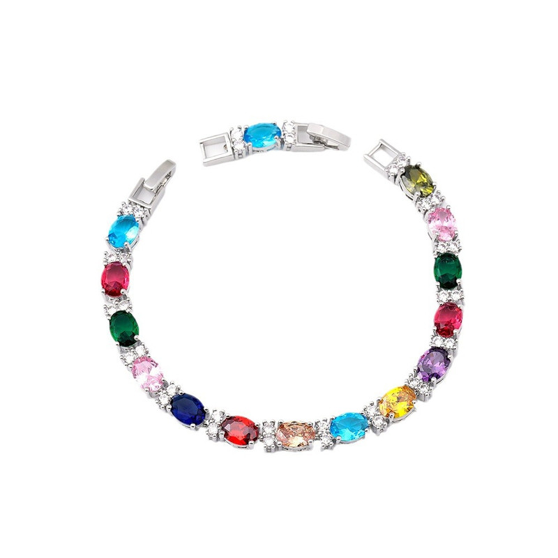 瑞铂朗璀璨5A锆石轻奢手镯真金真空电镀女士手链 Zircon Bracelet