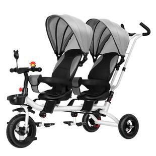 双人双胞胎儿童三轮车宝宝双座脚踏婴幼儿手推车1-6岁二胎童车
