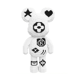 60CM暴力熊积木拼装玩具大颗粒立体摆件成人男女孩新年礼物