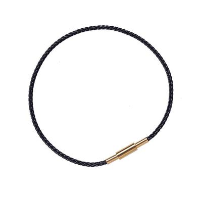 红色黑色情侣串穿黄金手链