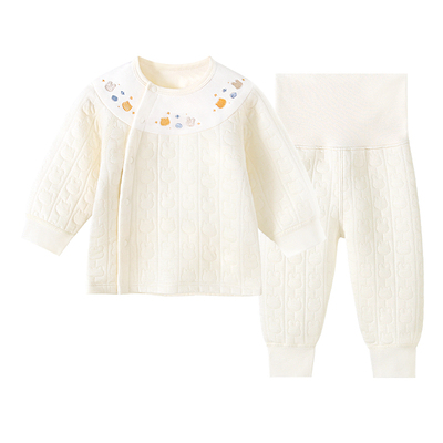 柠檬爬爬宝宝套装秋冬季保暖