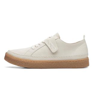 Clarks其乐Barleigh Lace女士小白鞋低帮系带一脚蹬休闲板鞋