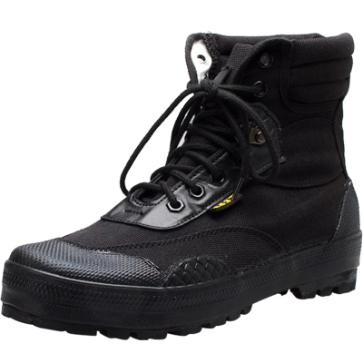 正品高帮黑色训练耐磨帆布解放鞋