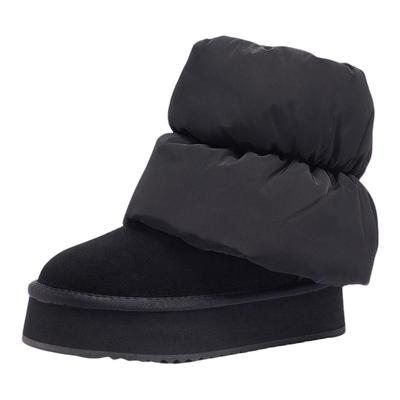 骆驼雪地靴女2025新款冬季加绒加厚保暖棉鞋厚底防滑防水东北棉靴