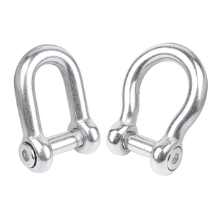 304不锈钢沉头内六角D型卸扣船用弓型马蹄形U型起重卸扣U型连接扣