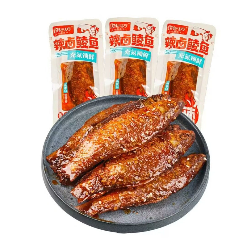 【充氮锁鲜】浏水坊辣卤鲮鱼鲫鱼鱼干零食即食追剧解馋耐吃零食