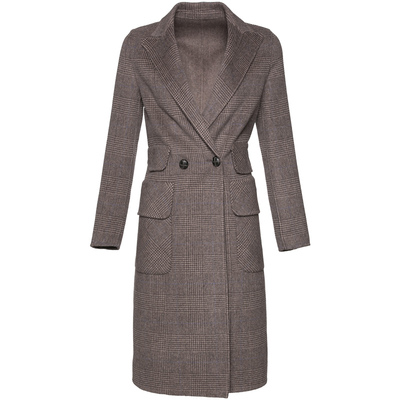 飘朵时髦减龄双面昵大衣