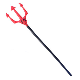 万圣节兵器道具仿真塑料武器学校演出恶魔叉斧头死神镰刀儿童玩具