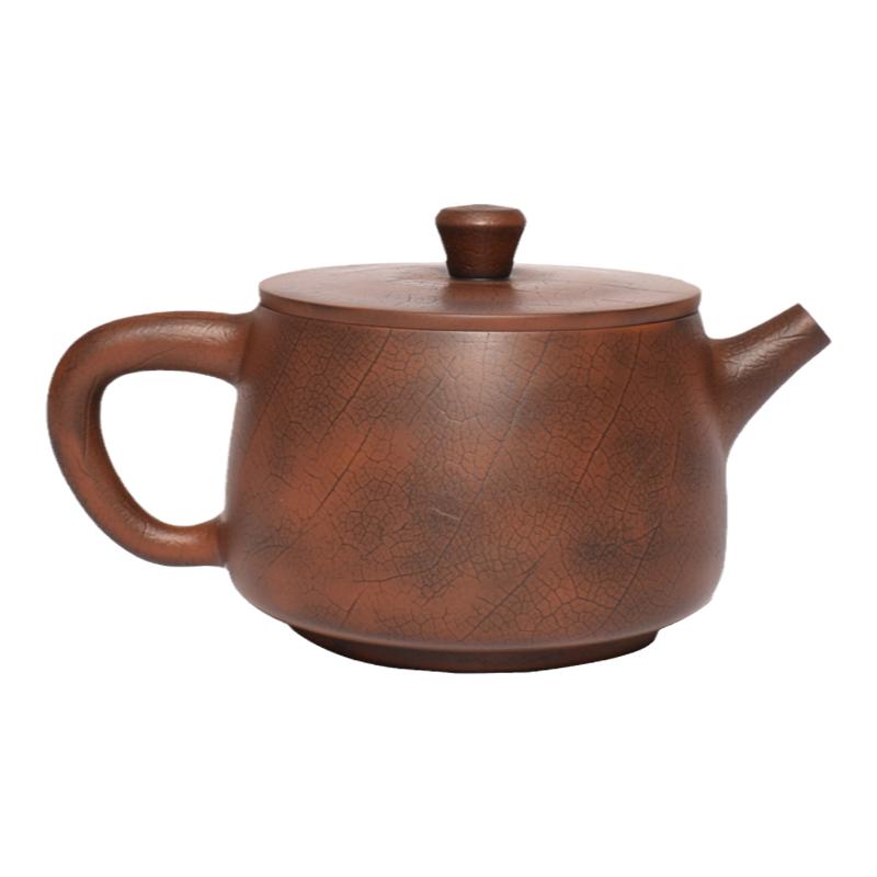 滇垚菩提纹茶壶复古云南建水紫陶