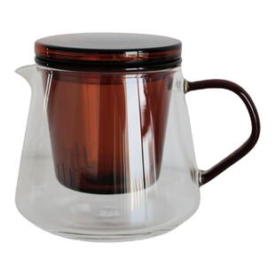 莨物原创专利日本中古耐高温办公室过滤茶水分离杯泡茶杯玻璃杯