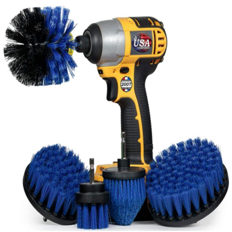 跨境爆款电钻刷5件套电钻刷车刷洗瓷砖抛光清洁刷地板刷缝隙刷刷