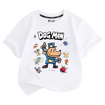 神探狗狗儿童纯棉短袖男女童夏季