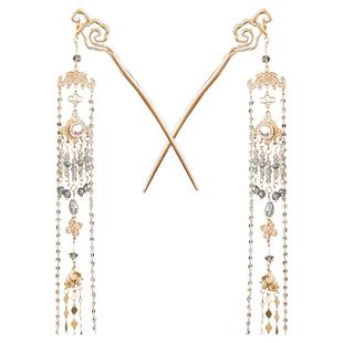 古风发簪头饰凤九同款步摇汉服敦煌风气质女长款流苏发饰古装配饰