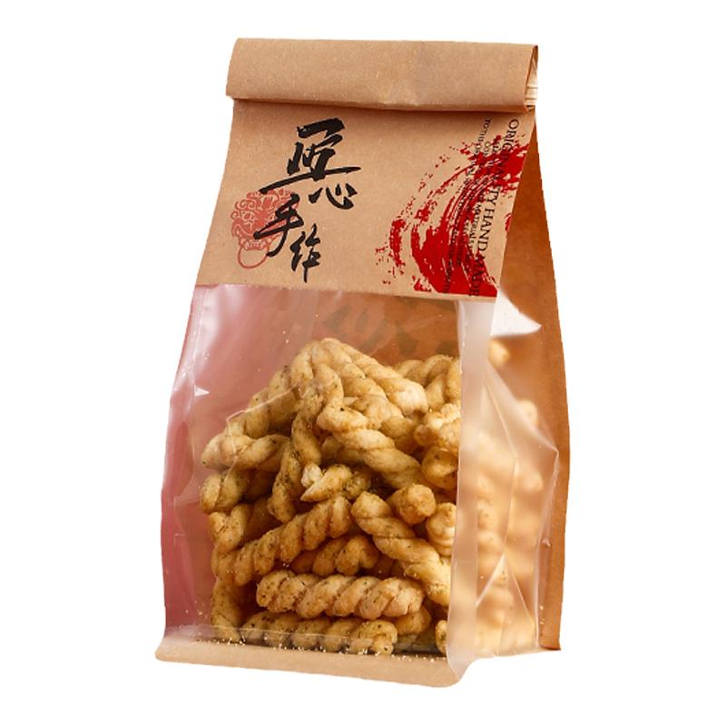 点心零食袋桃酥包装袋中式糕点袋手工食品烘焙袋饼干酥饼自封袋子