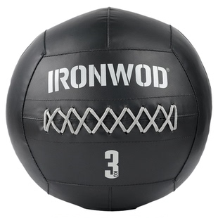 IRONWOD健身跑软药球墙球竞赛壁球实心重力球4/6/9/12kg体能训练