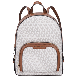 MICHAEL KORS/MK 女包时尚老花印花中号双肩包背包学生大容量包包