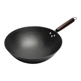 老式铁锅手把柄纯高级生铁锅家用燃气灶铸铁圆底不粘无涂层炒菜锅