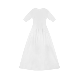 CIZZLEMORE 初见~法式连衣裙女夏新款收腰褶皱高级设计感时髦长裙