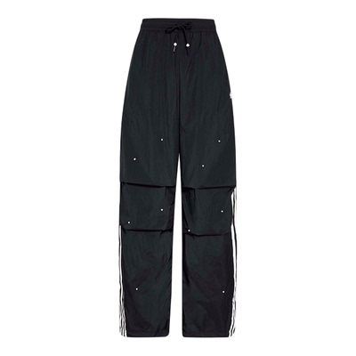 宋雨琦同款adidas三叶草时尚珠饰点缀阔腿运动裤2026春女 KS2865