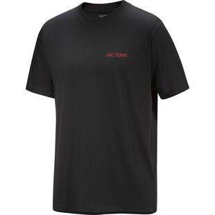 加拿大直邮始祖鸟Kragg SL男款模糊鸟图案短袖常规登山T恤