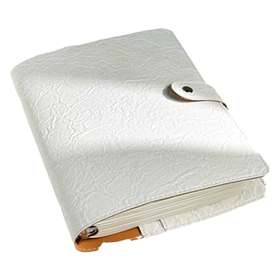 a5褶皱活页笔记本本子可拆卸高颜值活页本空白本内页集章旅行盖章本考研大学生A5不硌手简约加厚线圈本记事本