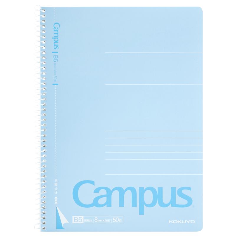 【内页可撕】日本KOKUYO国誉Campus线圈本学生笔记本B5加厚本子A5点线本横线本学生用螺旋记事本小学生子
