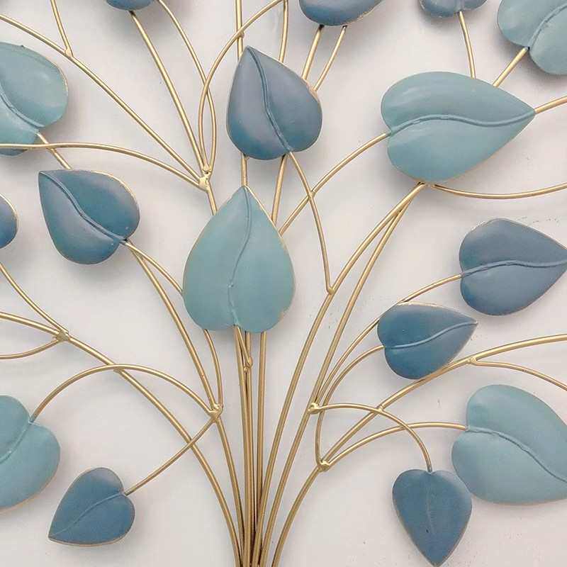 铁艺壁挂壁饰墙饰立体墙面玄关创意桑树叶挂件挂饰欧式家居装饰品