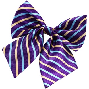 银行空姐酒店男女服务员工作职业小方巾丝巾领带领花头花配套紫色