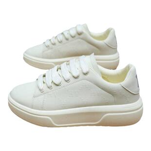 增高7cm字母男鞋小众联名洋基队厚底小白鞋情侣男女休闲板鞋潮男