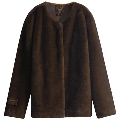 COCOBELLA裸领环保皮草外套