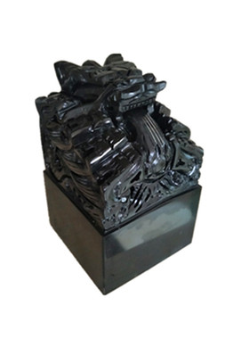 天然原石龙印章简约书房装饰摆件