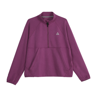 CLOUDSPACE【暖云天】砂洗空气层半拉链插肩袖卫衣2025秋上衣女