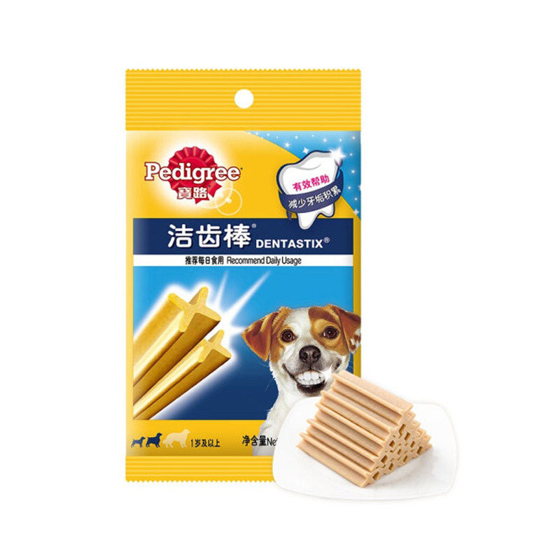 宝路成犬咬胶绿茶除口臭洁牙棒