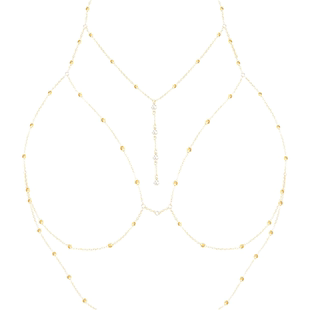 纯欲风胸链身体链欧美bodychain性感项链低胸立体后背链露背装饰