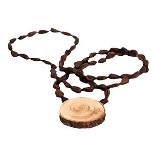 鸣响雪松块木块松子吊坠木制项链扩香木4-5cm以上戴越久香味越浓