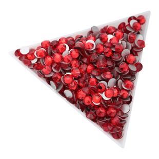 美甲饰品水钻大红色平底钻国贸奥钻指甲装饰手机汽车diy水晶粘钻