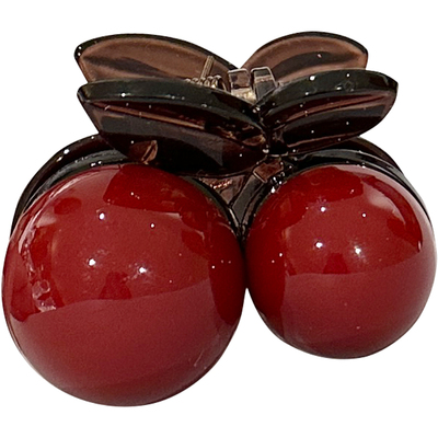 高级红色樱桃小抓夹刘海碎发夹子