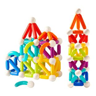mideer弥鹿彩虹百变磁力棒磁力吸片积木儿童宝宝益智玩具新年礼物