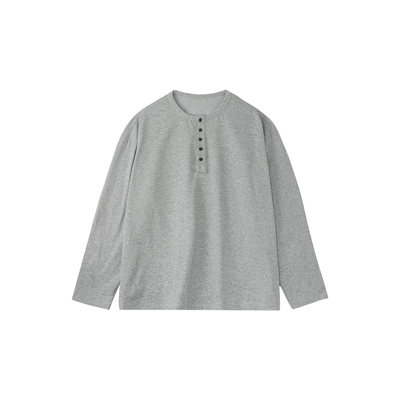 sorona240G亨利领长袖T恤