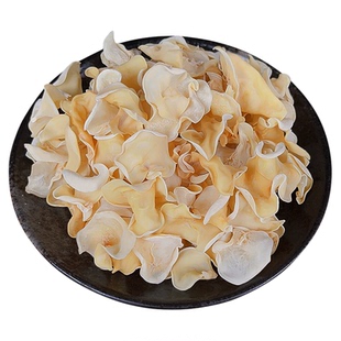 东北长白山白玉木耳野生干木耳脆木耳特级新货干货500g官方旗舰店