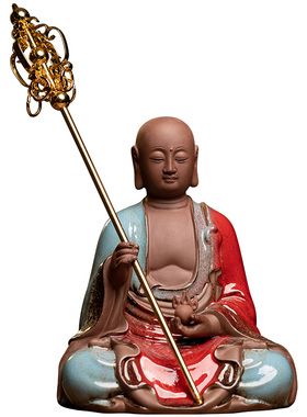 地藏王菩萨佛像摆件陶瓷家用供奉