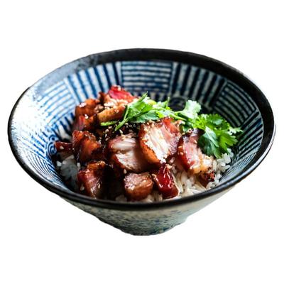 吃饭斗笠碗面碗陶瓷拉面碗釉下彩